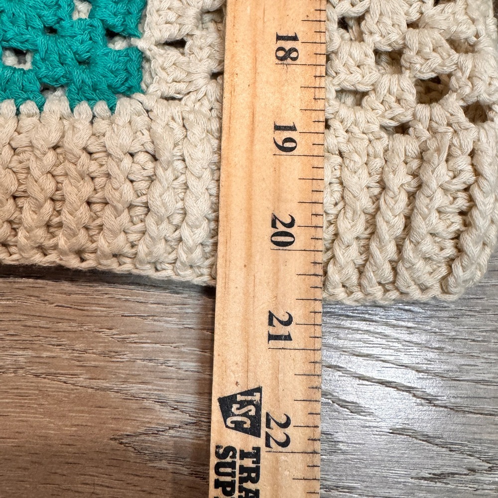 Bibi Crochet Patchwork Granny Square Sweater V-Ne… - image 4